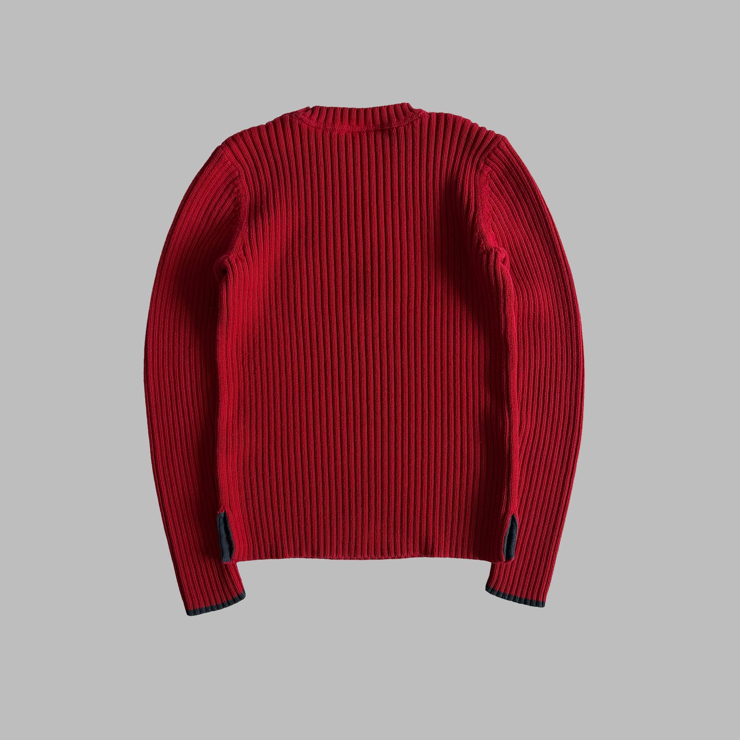 90s Ralph Lauren Polo Jeans Ribbed Flag Knit - M
