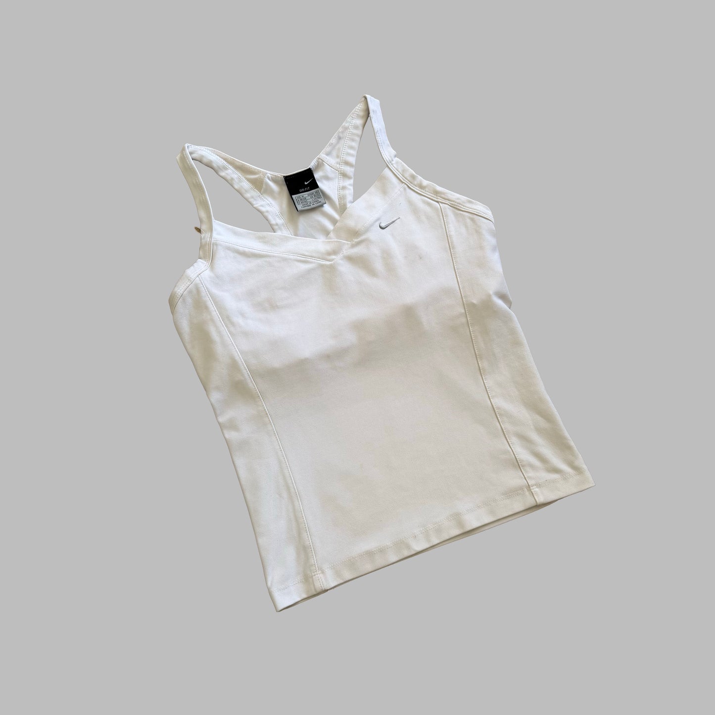 Y2K Nike V-Neck Activewear Tank - S/M