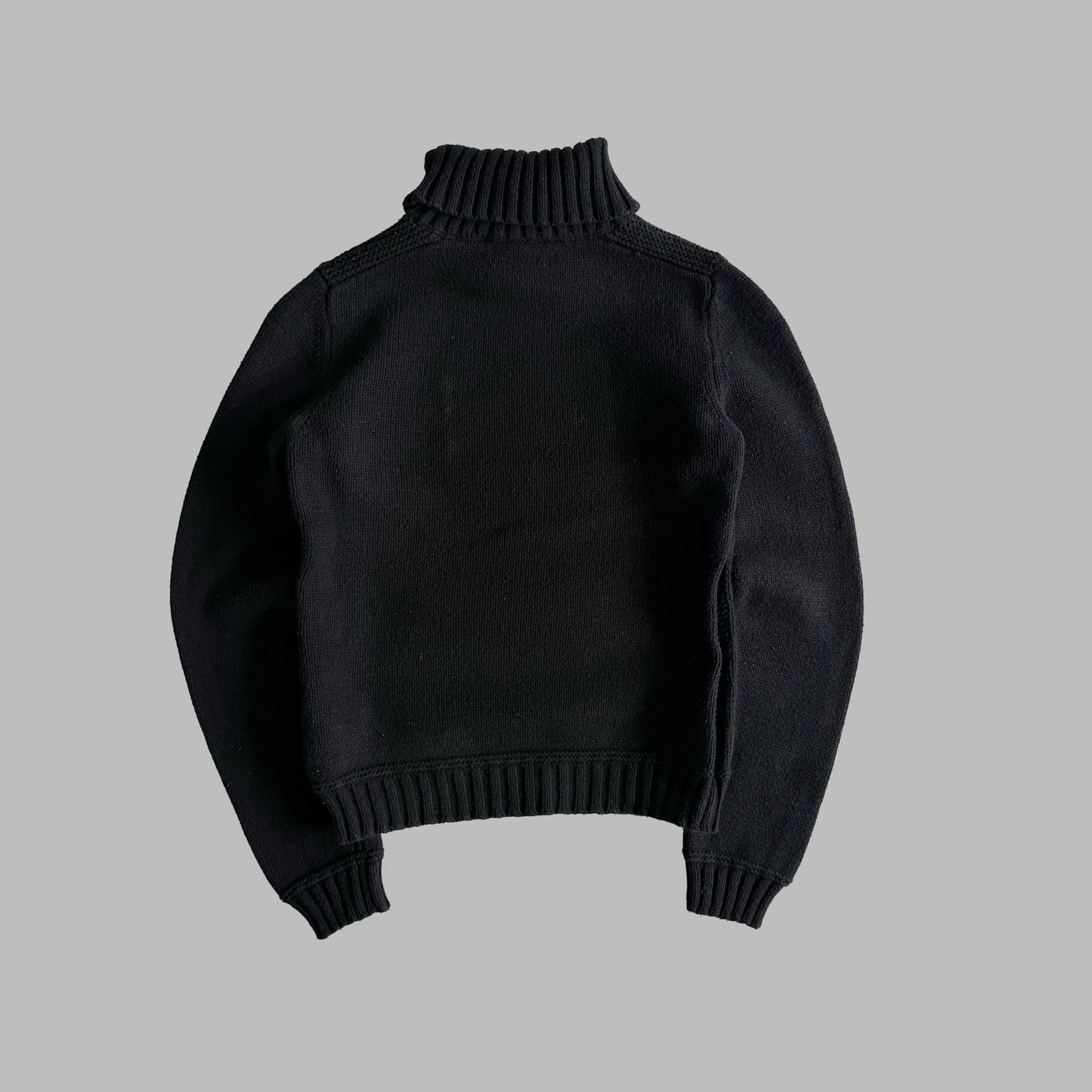 Y2K Polo Ralph Lauren Turtle Neck Flag Knit - S