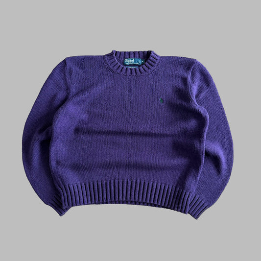 90s Polo Ralph Lauren Heavy Knit - M