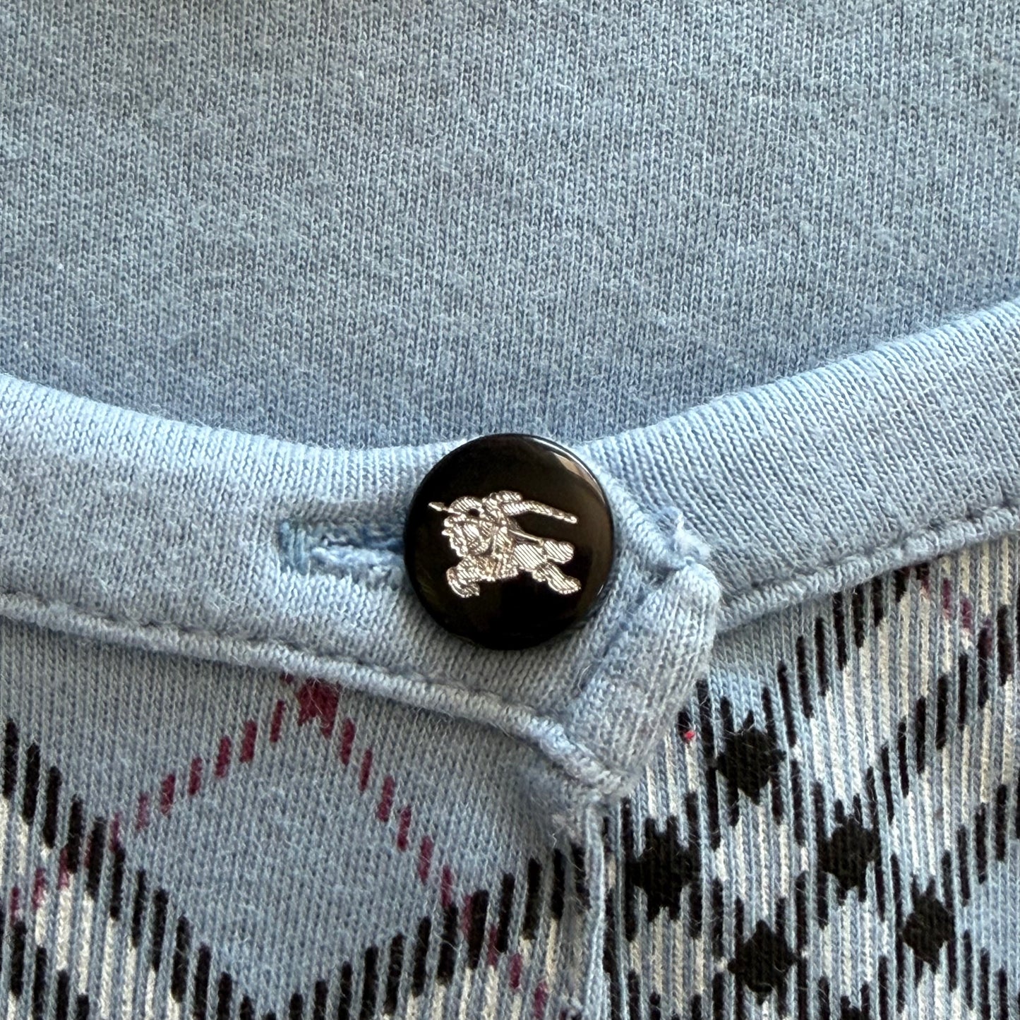 Y2K Burberry Nova Check Button Up Top - L