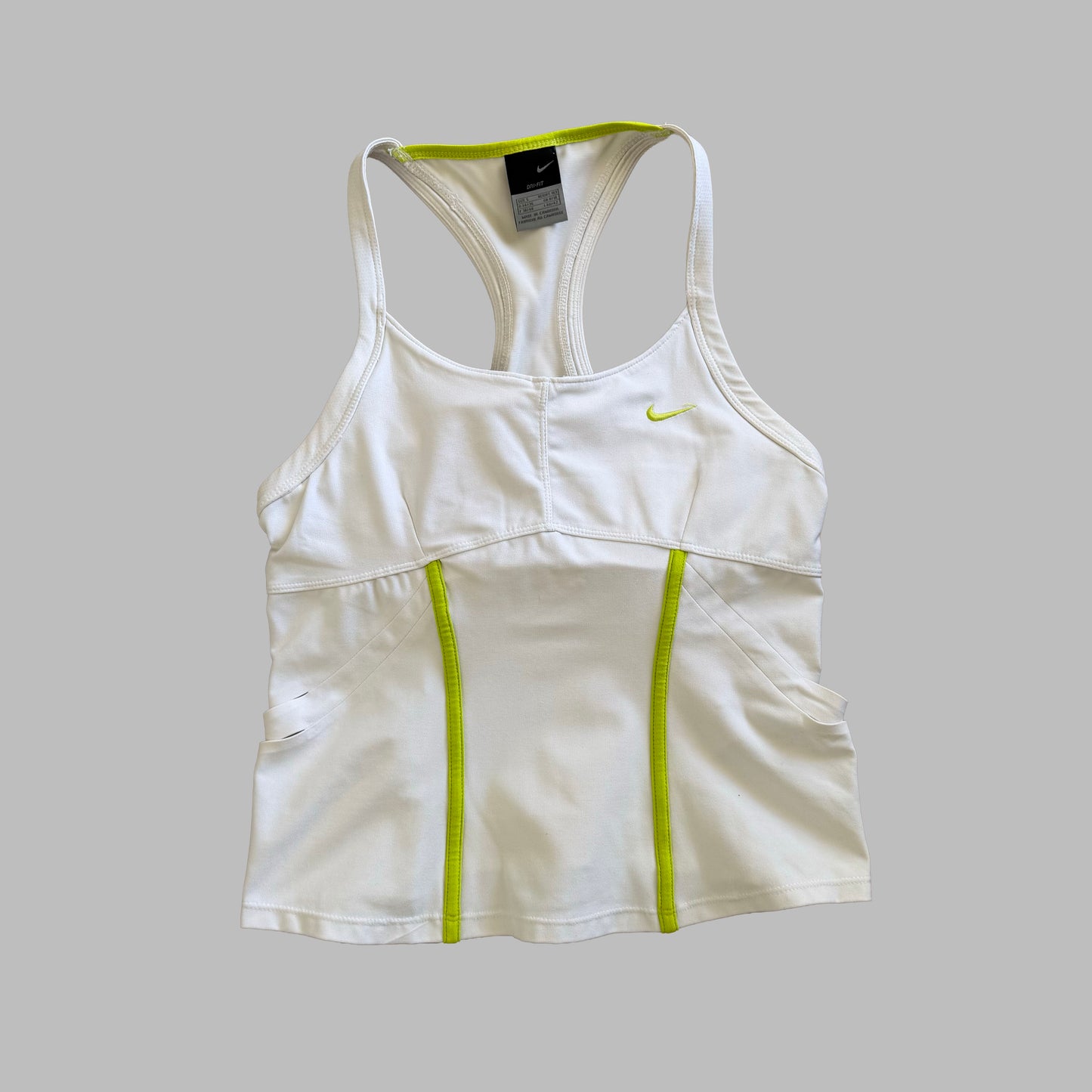 Y2K Nike Cut-Out Racerback Activewear Tank - S