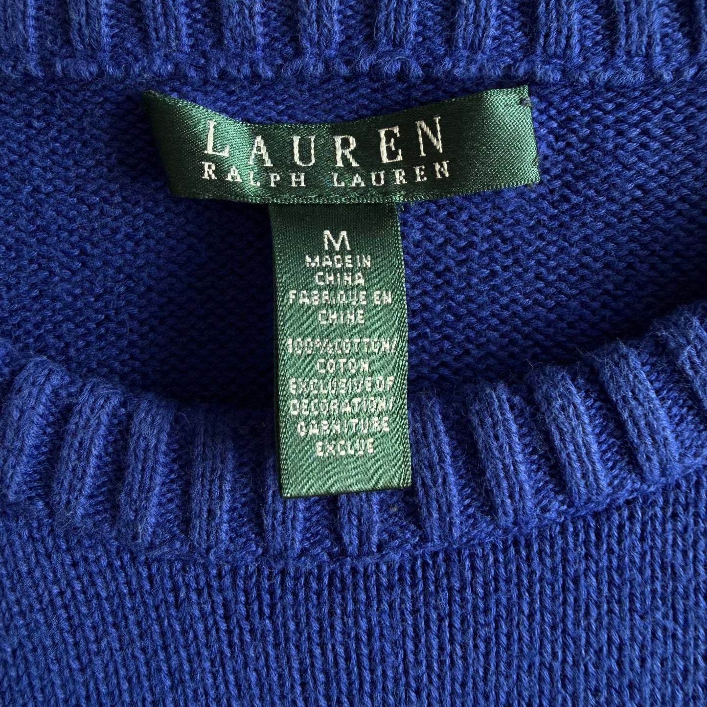 Y2K Polo Ralph Lauren Classic Flag Knit - M
