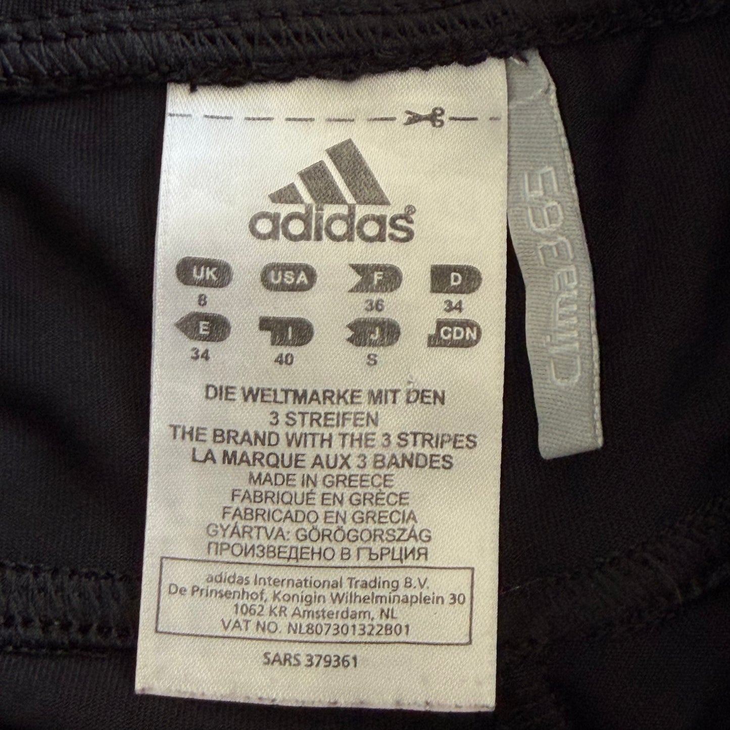 Y2K Adidas Three Stripe Activewear Capris - XXS