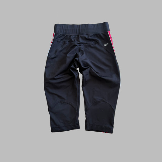 Y2K Adidas Three Stripe Activewear Capris - XXS