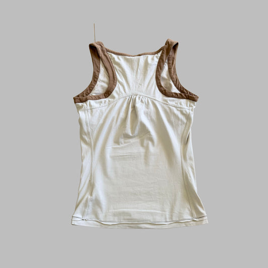 Y2K Nike Centre Swoosh Racerback Activewear Tank - S/M