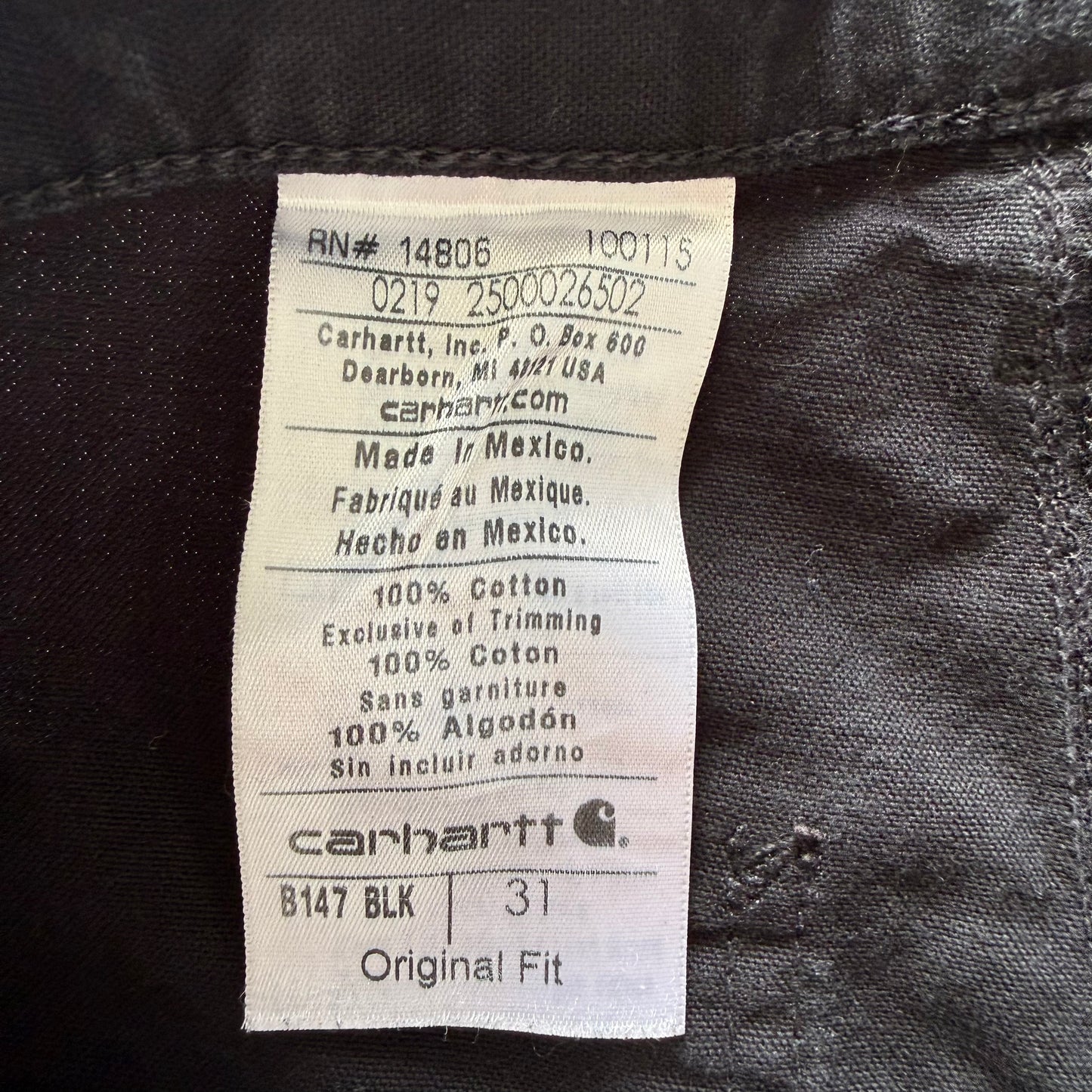 Carhartt Carpenter Shorts - 31"