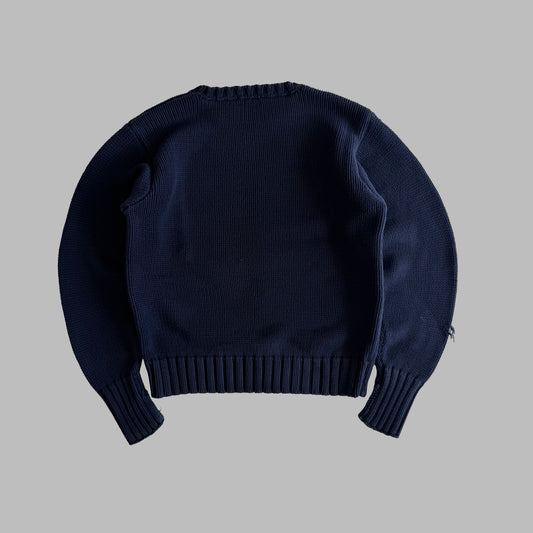 90s Polo Ralph Lauren Classic Flag Knit - S