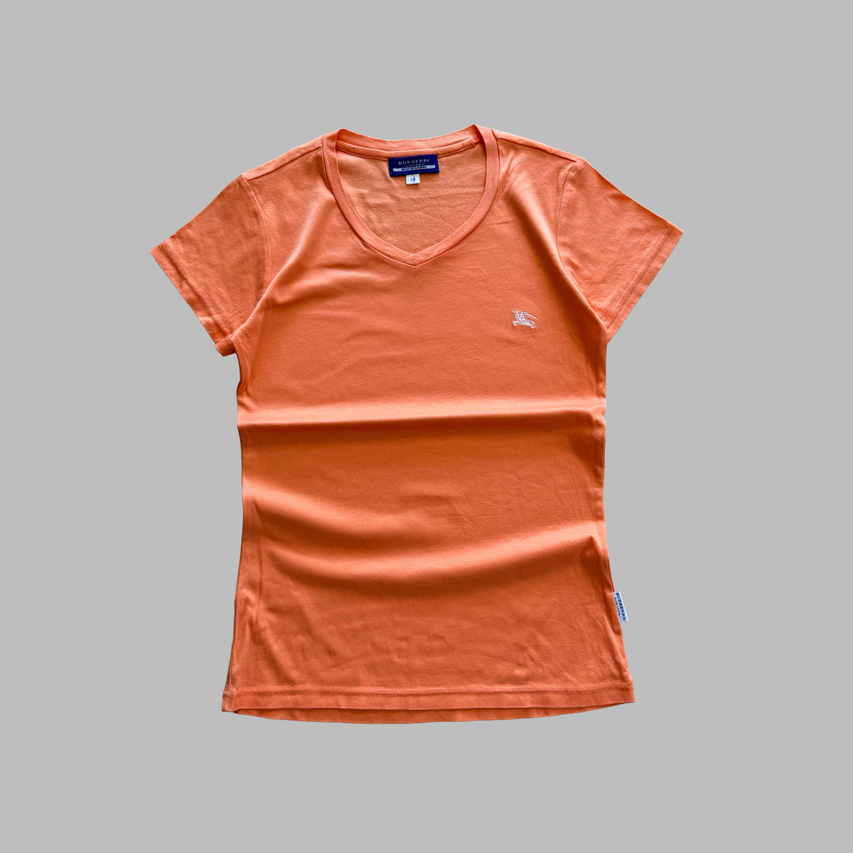 Y2K Burberry Lightweight Fitted T-Shirt - M