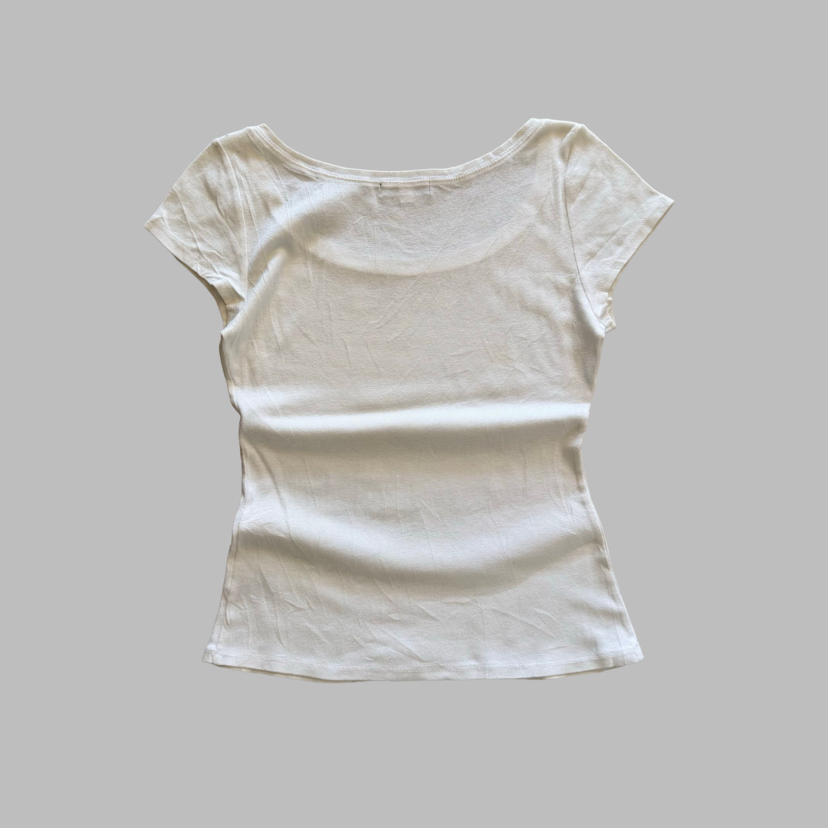 Y2K Burberry Blue Label Scoop Neck Synched Top - M