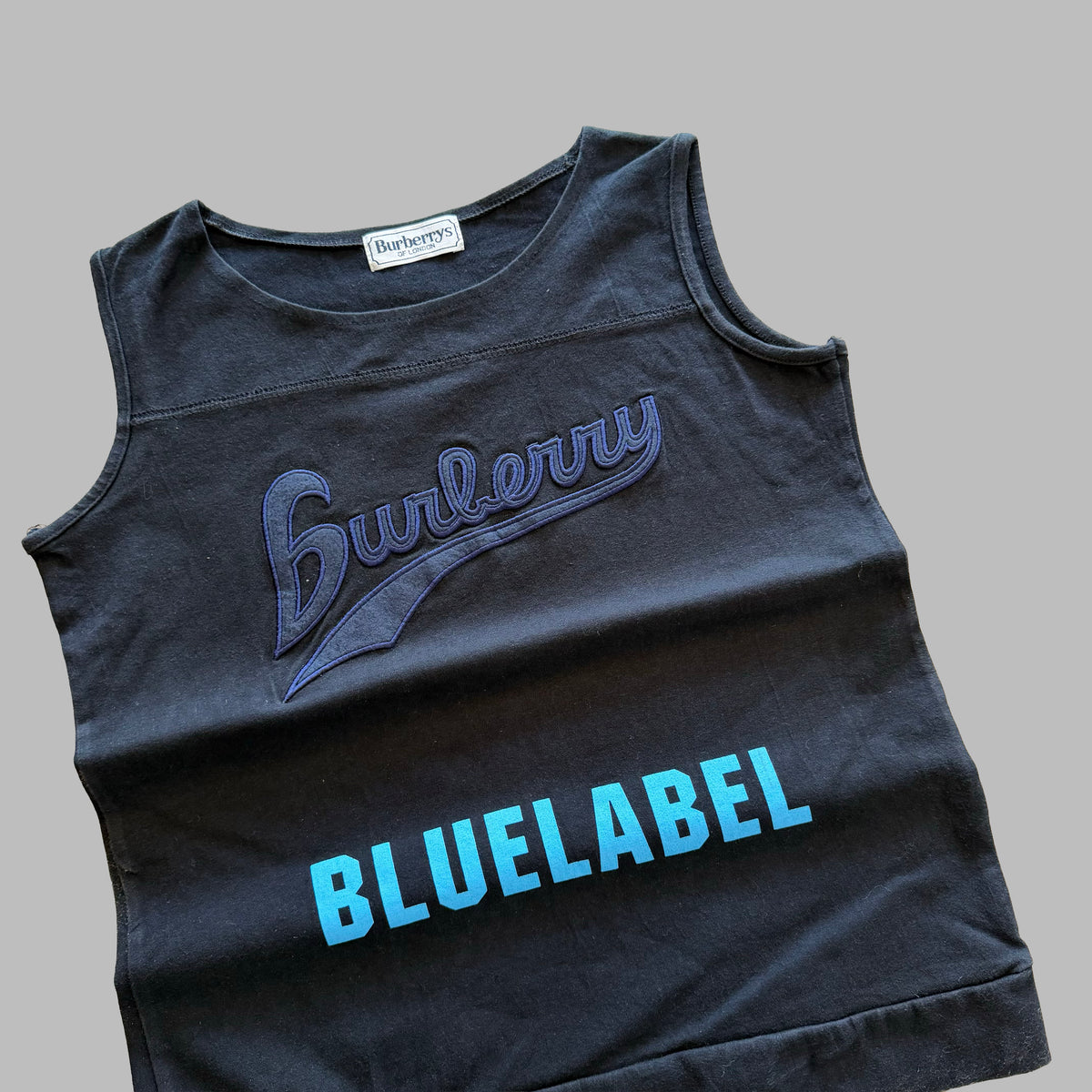 90s Burberry Blue Label Embroidered Top - L