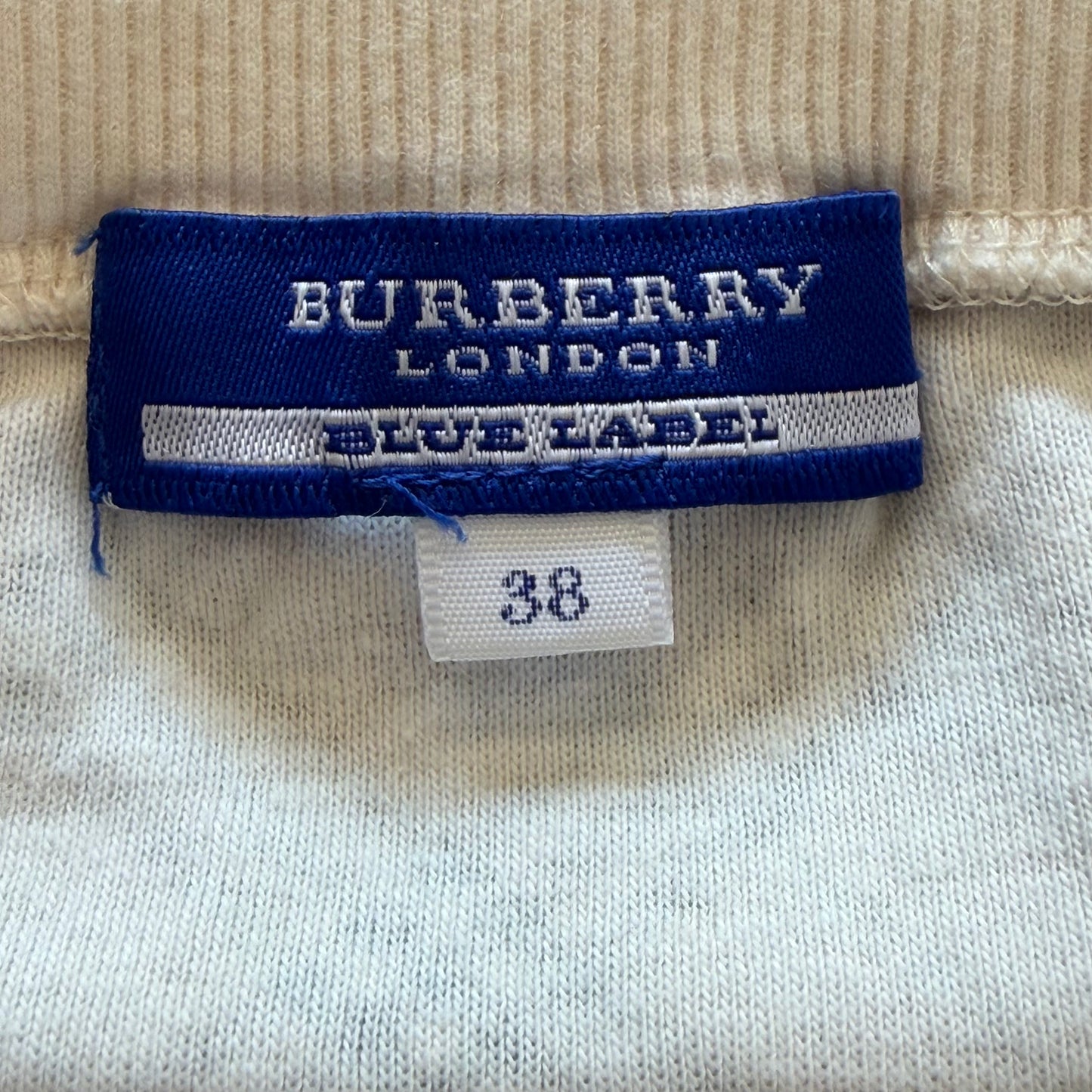 Y2K Burberry Blue Label Nova Check Halter Top - S