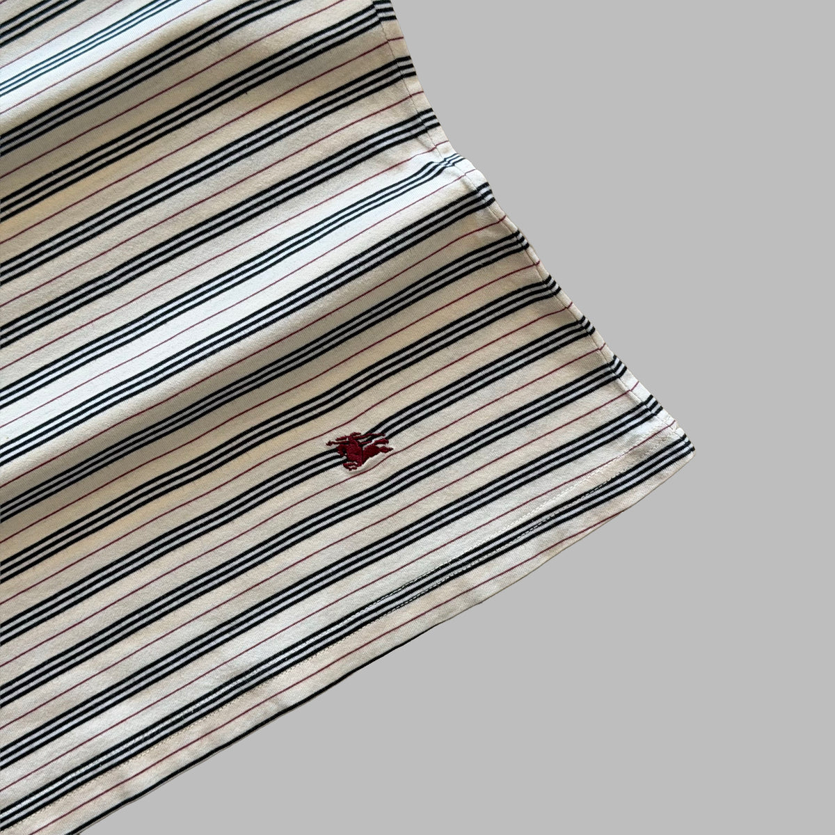 Y2K Burberry Striped Fitted Top - M