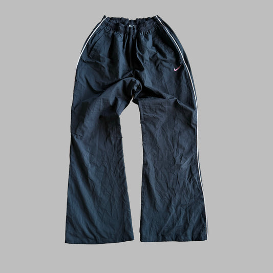 Y2K Nike Striped Wide Leg Track Pants - S