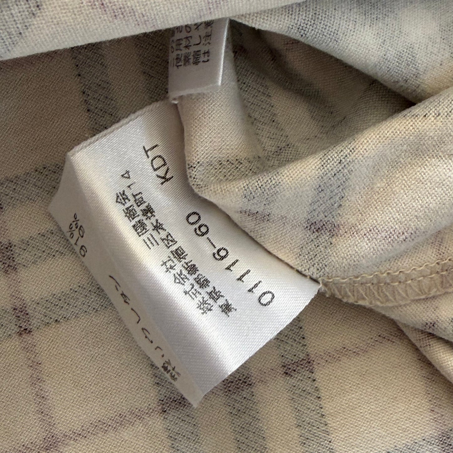 Y2K Burberry Nova Check 3/4 Long Sleeve Top - L