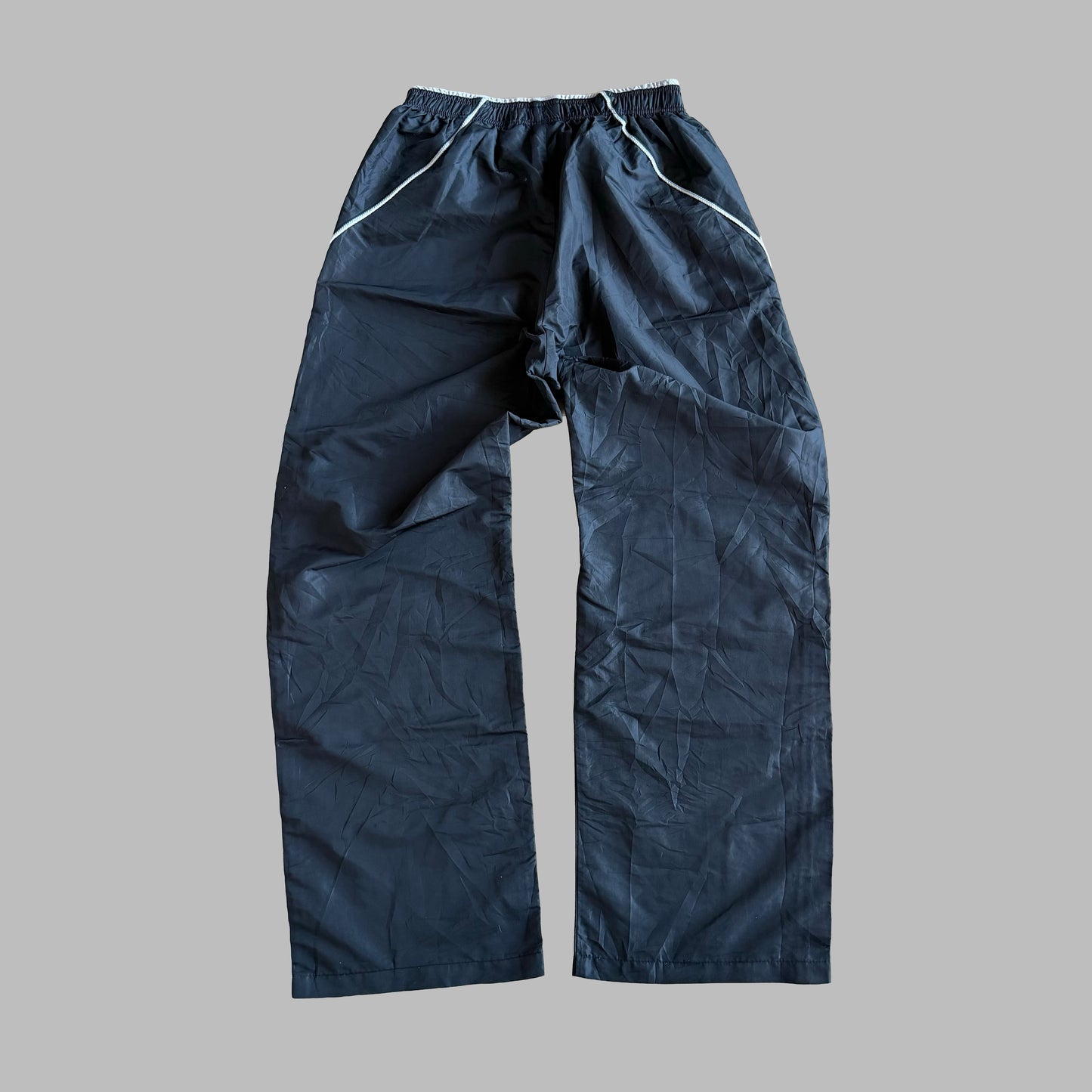Y2K Nike Striped Wide Leg Track Pants - M