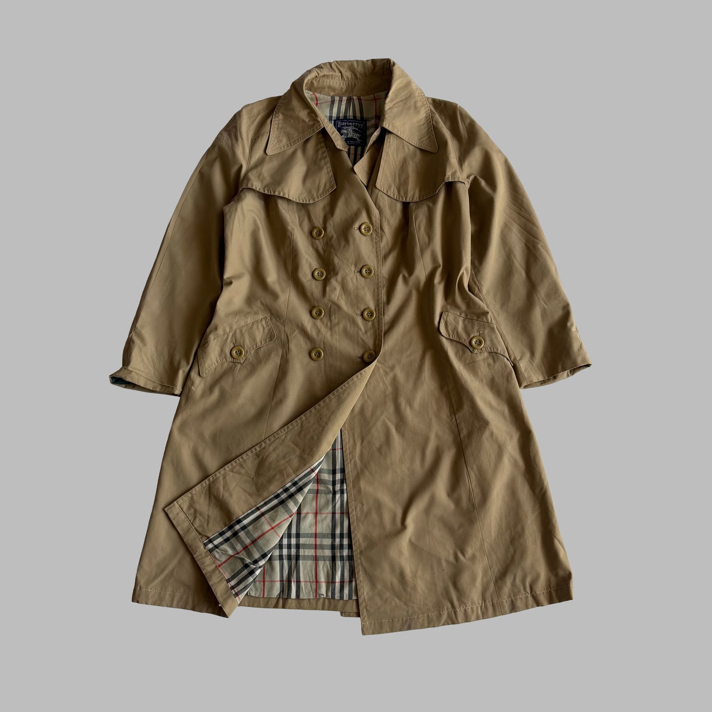 90s Burberry Double Breasted Trench Coat - XXS/XS