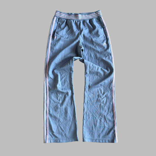 Y2K Adidas Three Stripe Straight Leg Track Pants - S