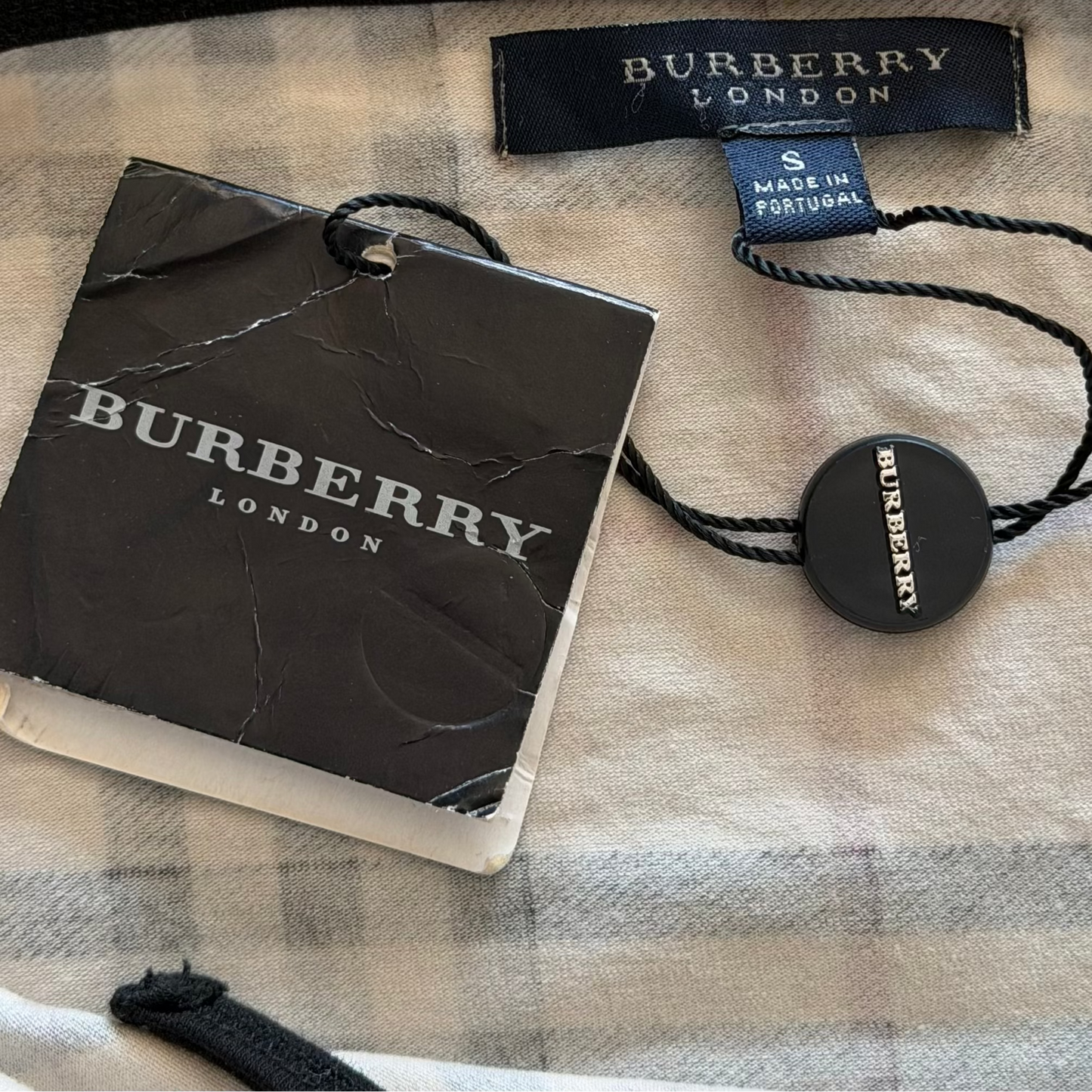 Y2K Burberry Deadstock Nova Check Halter - S