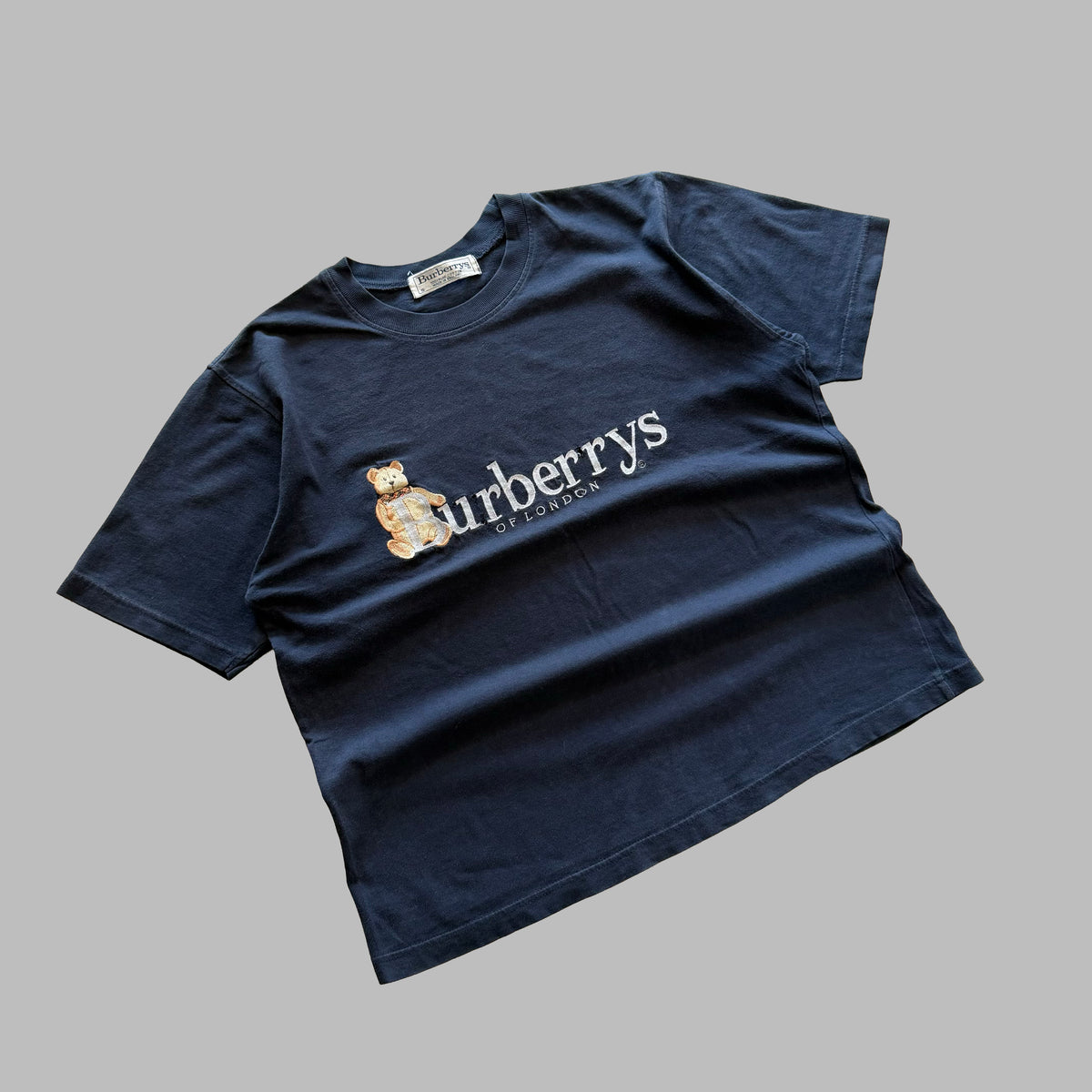 90s Burberry Bear Embroidered T-Shirt - S/M