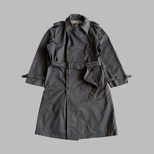 90s Burberry Double Breasted Trench Coat - S/M