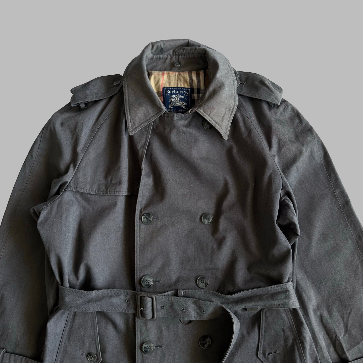 90s Burberry Double Breasted Trench Coat - S/M