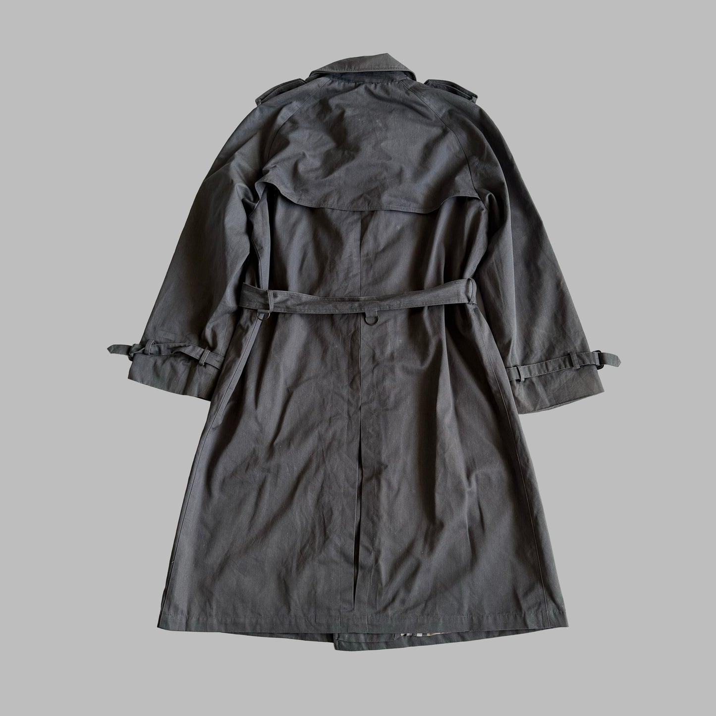 90s Burberry Double Breasted Trench Coat - S/M