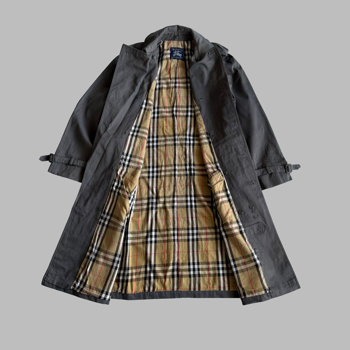 90s Burberry Double Breasted Trench Coat - S/M