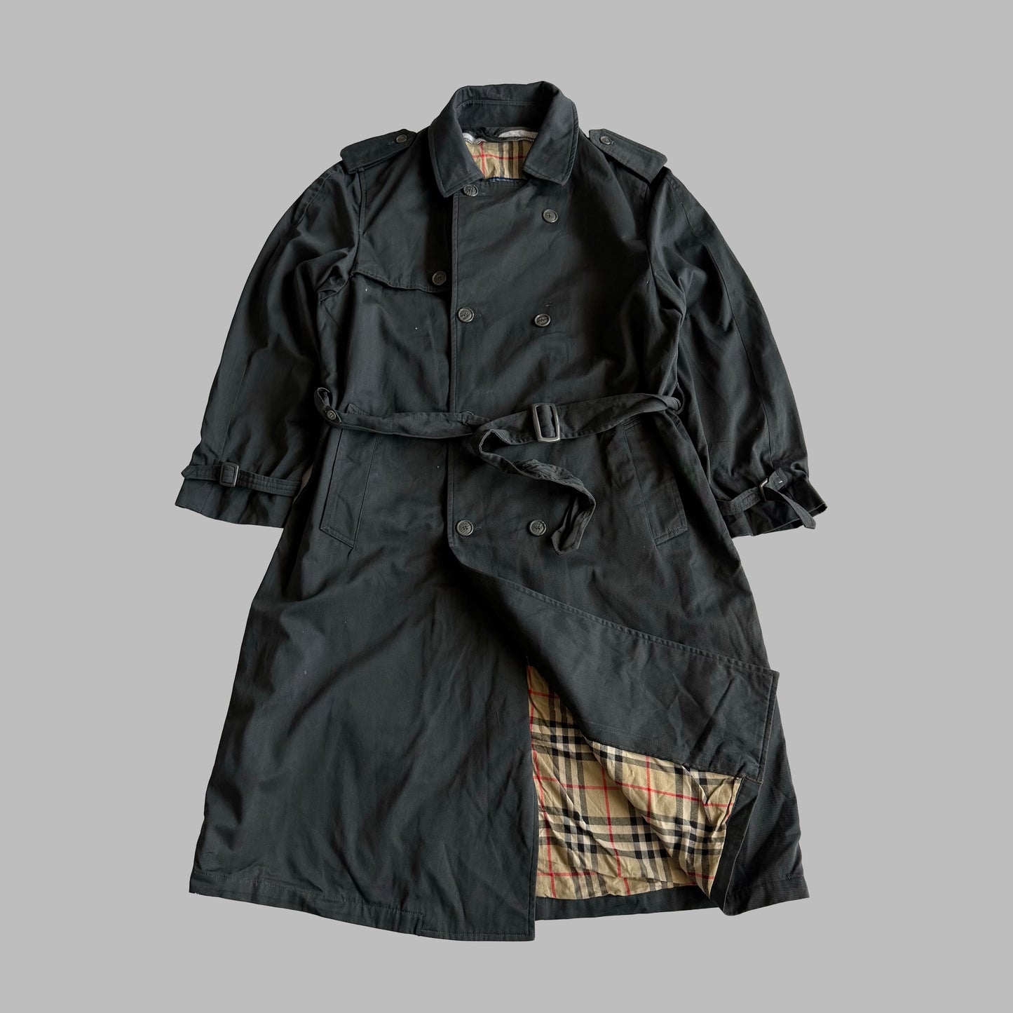 90s Burberry Double Breasted Trench Coat - XXL/XL