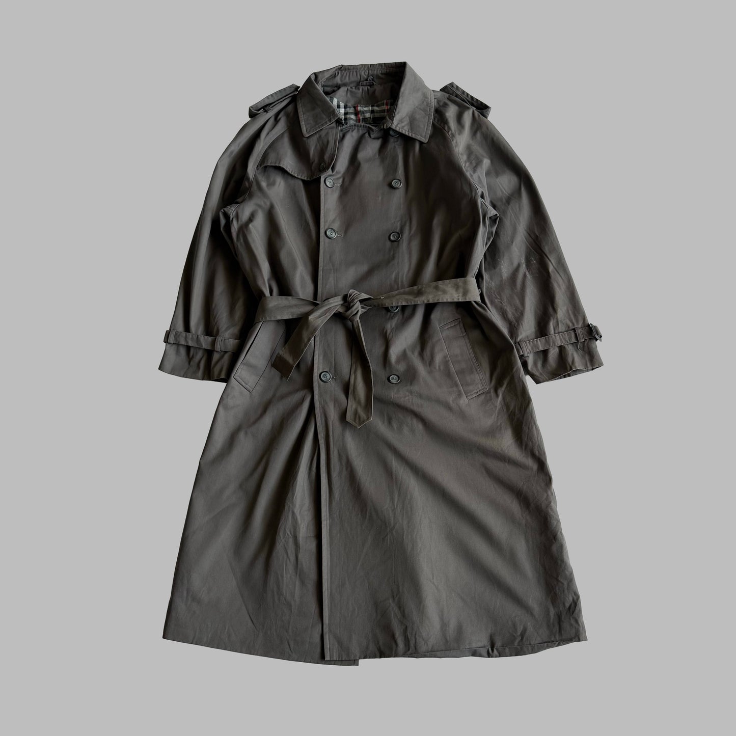 90s Burberry Double Breasted Trench Coat - L/XL