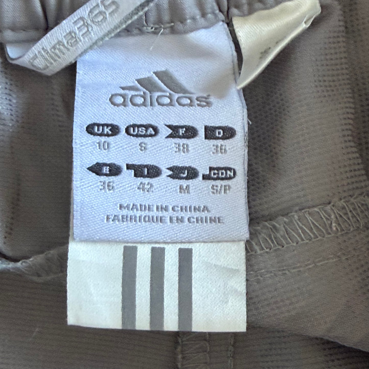 Y2K Adidas Three Stripe Wide Leg Track Pants - S