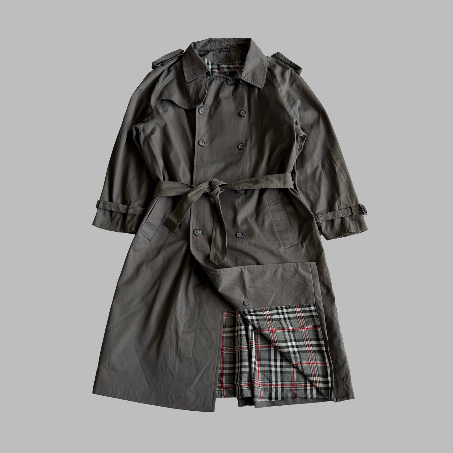 90s Burberry Double Breasted Trench Coat - L/XL