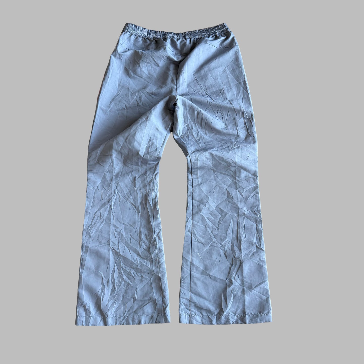 Y2K Adidas Three Stripe Wide Leg Track Pants - S