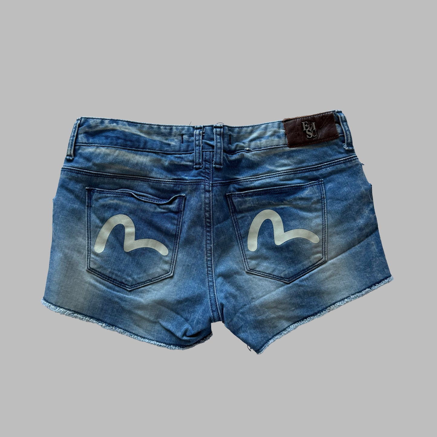 Evisu Mini Shorts -  28"