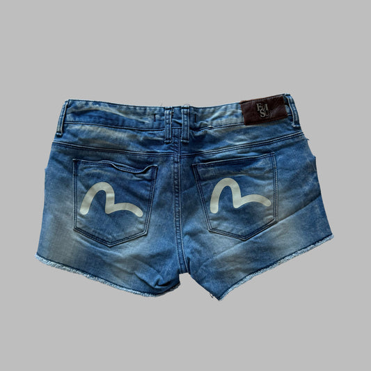 Evisu Mini Shorts -  28"