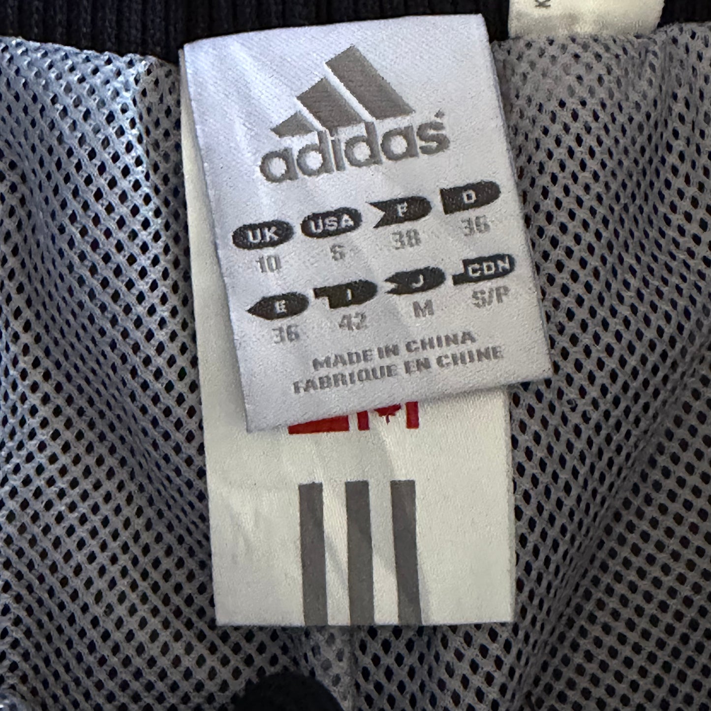 Y2K Adidas Three Stripe Wide Leg Track Pants - S
