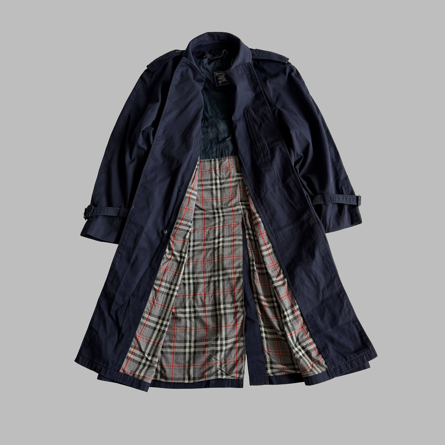 90s Burberry Double Breasted Trench Coat - S/M