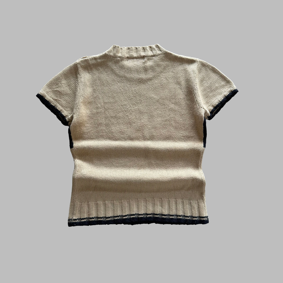Y2K Burberry Blue Label Knitted Top - S/M