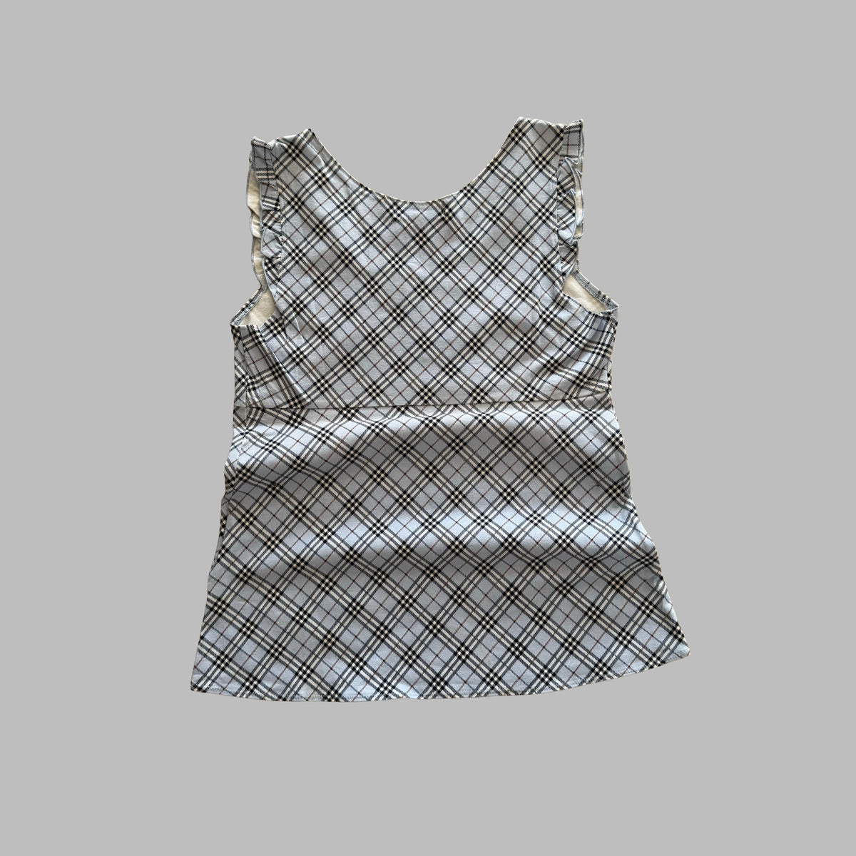 Y2K Deadstock Burberry Blue Label Babydoll Top - S/M
