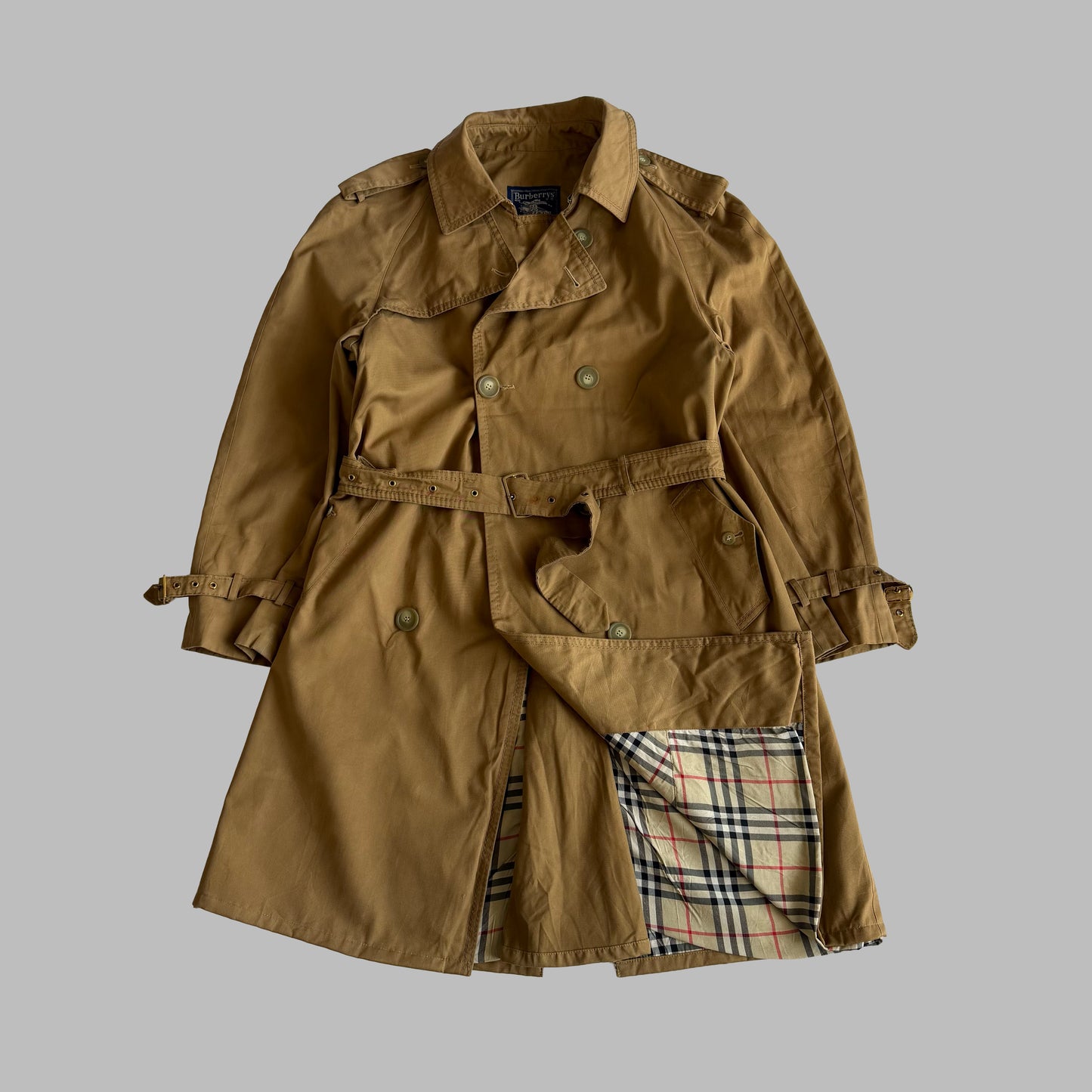 90s Burberry Double Breasted Trench Coat - XS/S