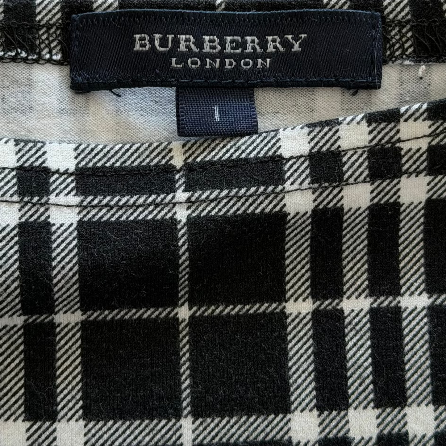 Y2K Burberry Check Ruched Shoulder Top - S/M