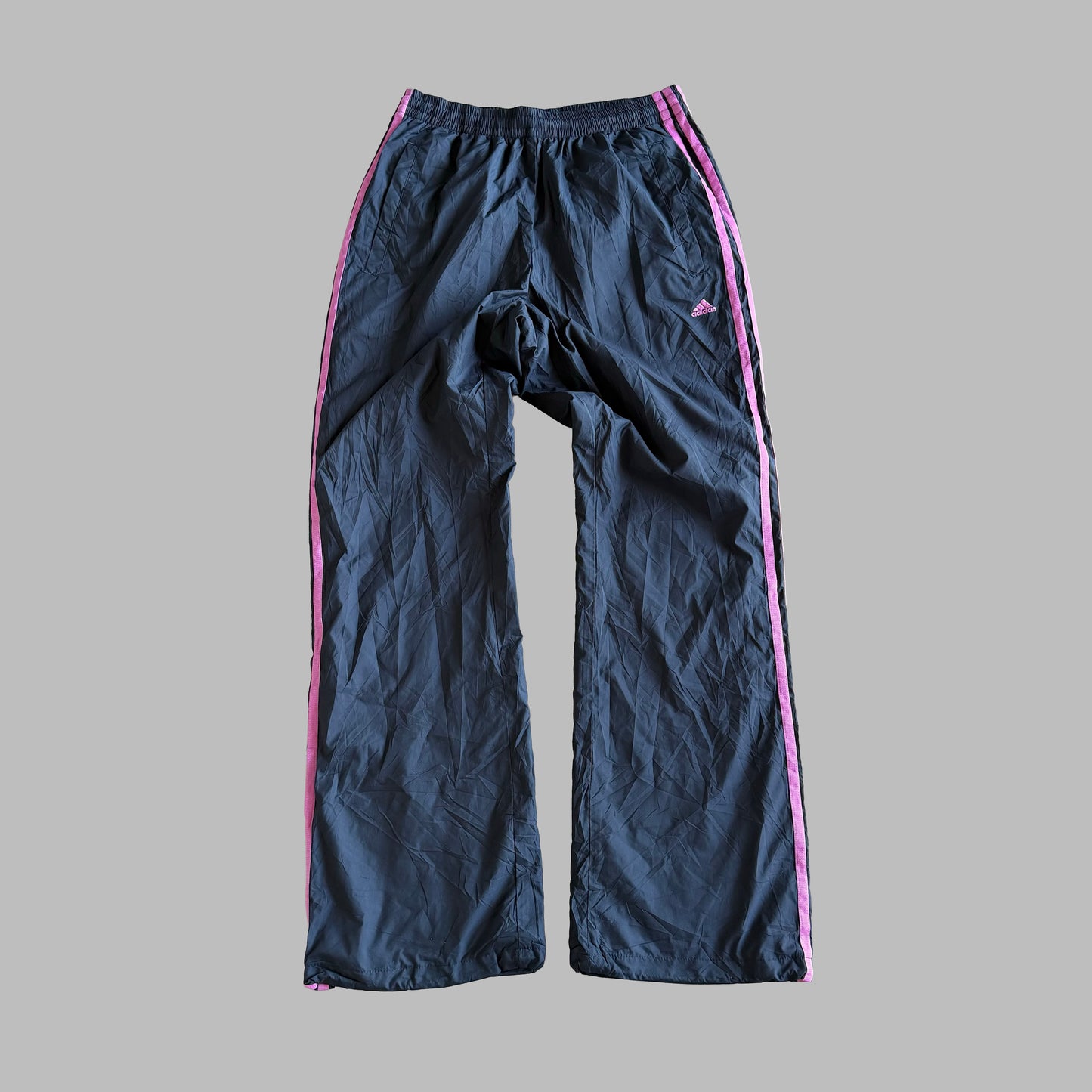 Y2K Adidas Three Stripe Track Pants - S