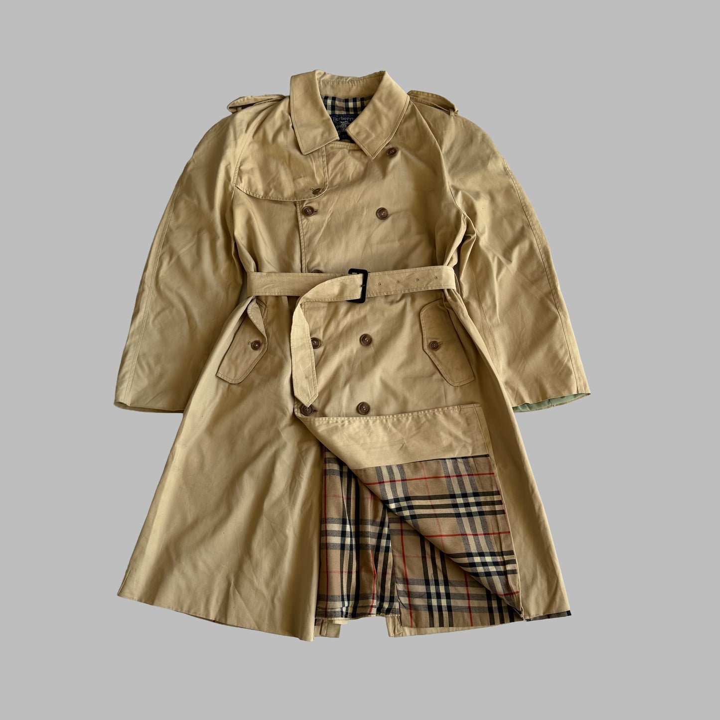 90s Burberry Double Breasted Trench Coat - XS/S