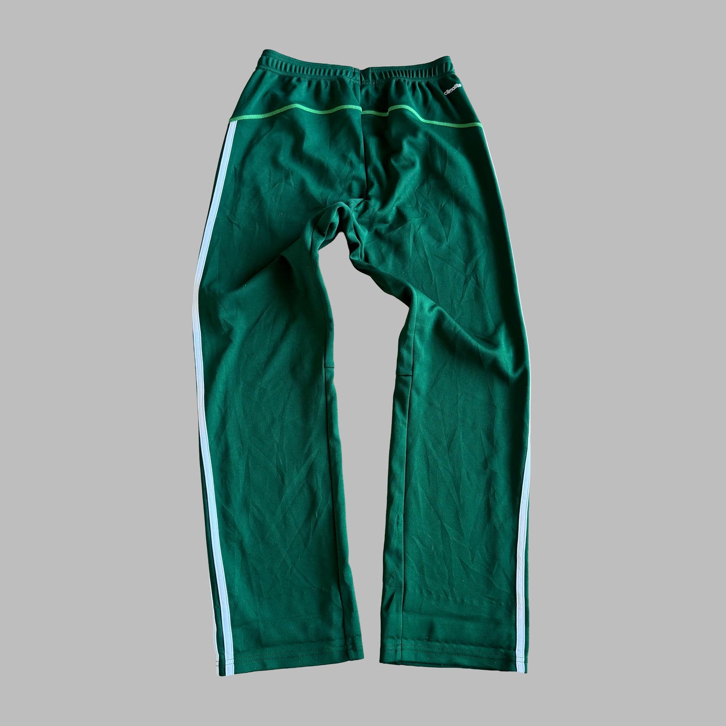 Y2K Adidas Three Stripe Straight Leg Track Pants - S