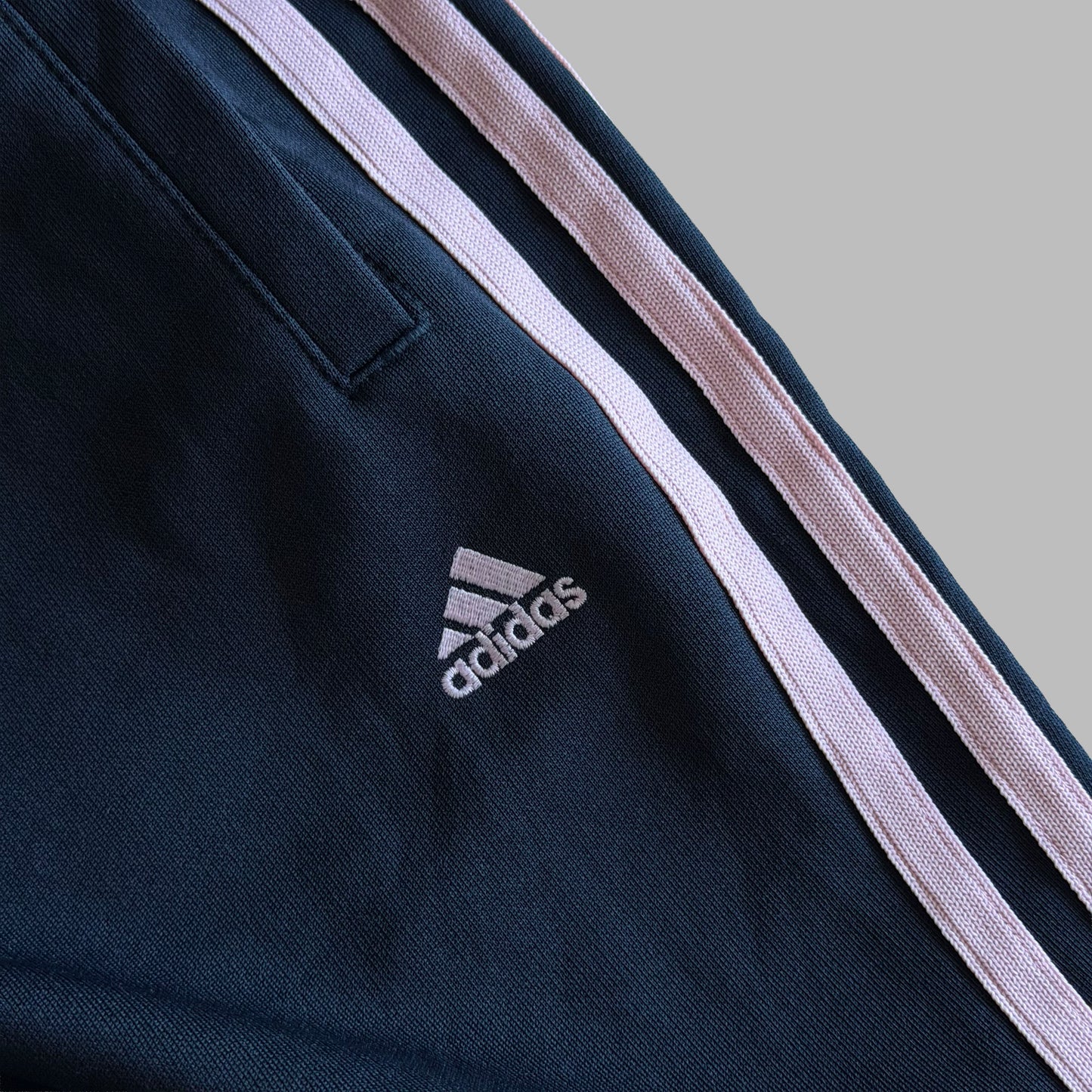 Y2K Adidas Three Stripe Flared Track Pants - S