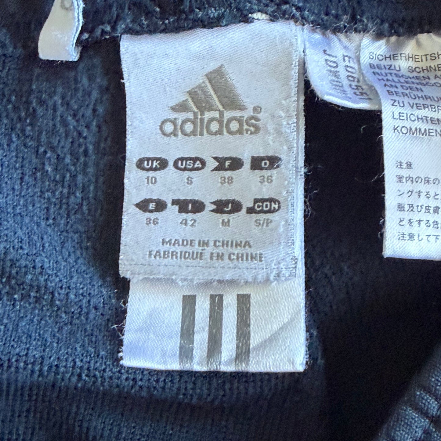 Y2K Adidas Three Stripe Flared Track Pants - S