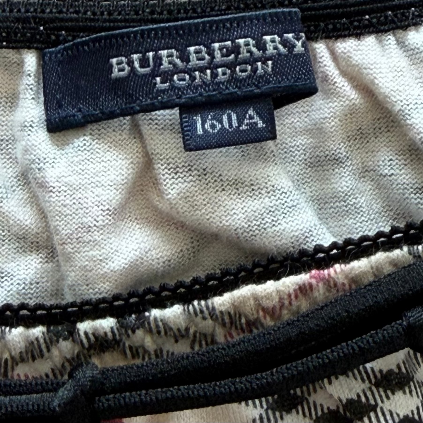 Y2K Burberry Nova Check Cap Sleeve Top - M