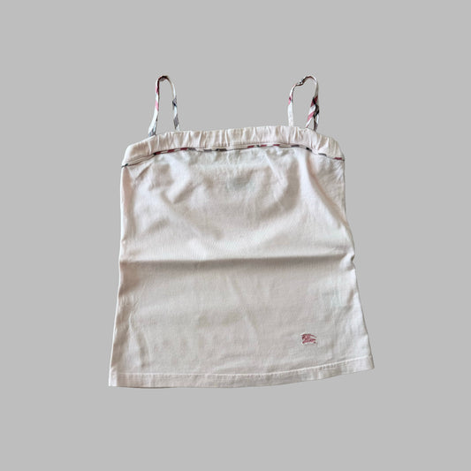 Y2K Burberry Blue Label Nova Check Strap Cami - S/M