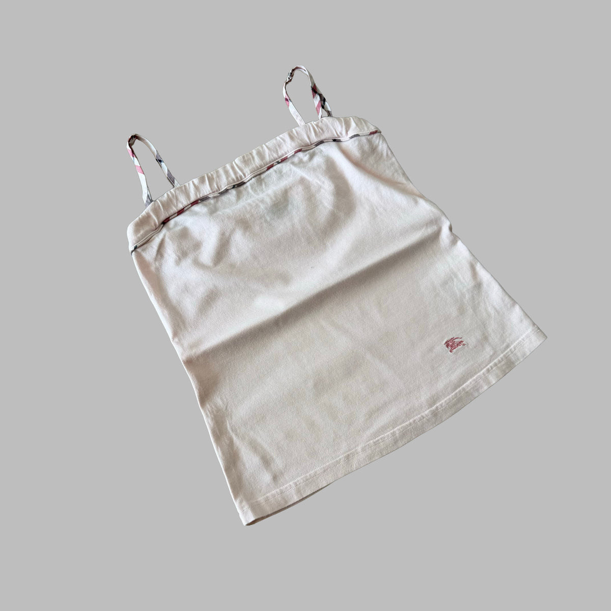 Y2K Burberry Blue Label Nova Check Strap Cami - S/M