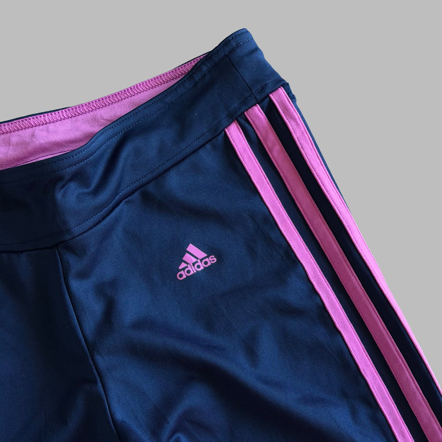 Y2K Adidas Three Stripe Activewear Pants - S